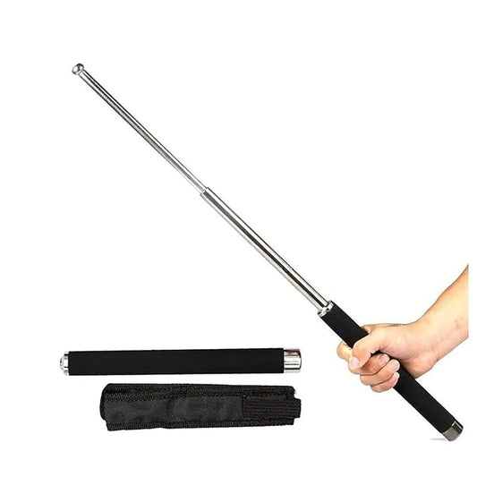 Self-defence stick for adults, lightweight walking stick and self-defense tool, black design, from brand 19332.