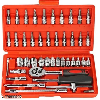 Hand tools bike kit including socket wrenches, spanners, and all sizes in a compact tool set by Goti Pana, brand 19334.
