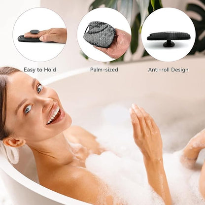 Soft silicone body scrubber for bathing, dead skin remover, reusable shower brush, gentle exfoliation, from 19357.