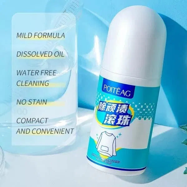 Clothes instant stain remover roll-on pen by 19357, portable no-wash stain removal stick for quick clothing stain cleanup.