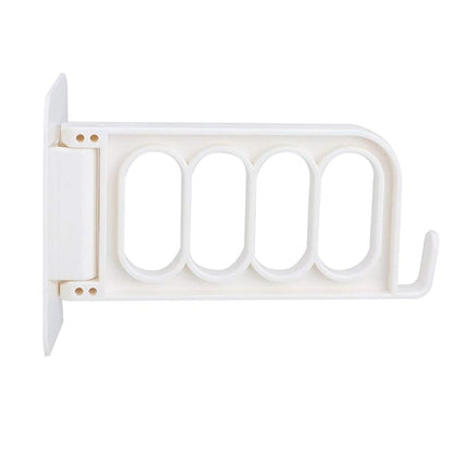 Set of two 19357 clothes drying racks with adhesive hangers, ideal for laundry drying and clothes hanging indoors or outdoors.