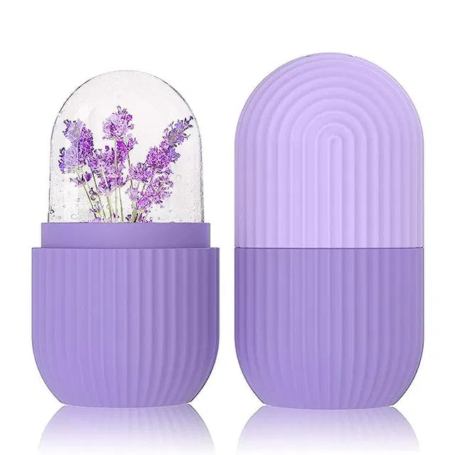 Silicone ice face roller for eyes and neck massage, helps reduce dark circles and shrink pores, by brand 19357.