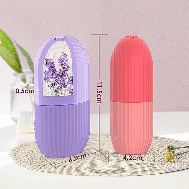 Silicone ice face roller for eyes and neck massage, helps reduce dark circles and shrink pores, by brand 19357.