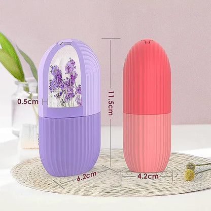 Silicone ice face roller for eyes and neck massage, helps reduce dark circles and shrink pores, by brand 19357.
