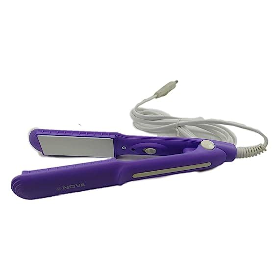 Multicolor mini hair straightener for teenagers by 19357, compact and lightweight styling tool with ceramic plates.
