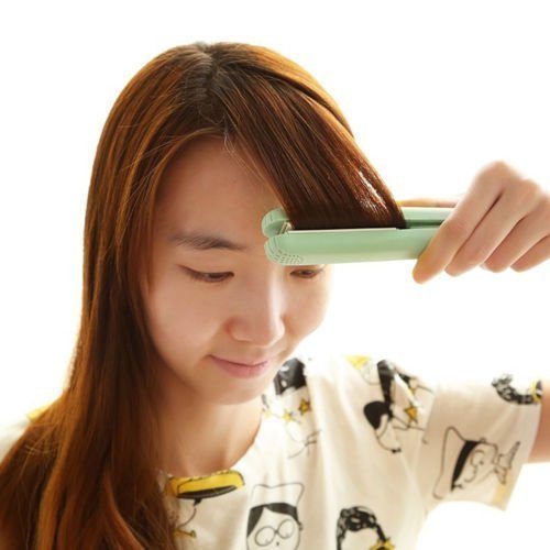 Multicolor mini hair straightener for teenagers by 19357, compact and designed for easy styling.