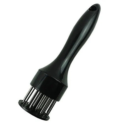 Meat tenderizer with stainless steel needle prongs from 19357 kitchen tool set, stainless steel prongs for tenderizing meat.