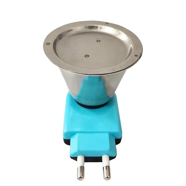 Stainless steel electric incense burner and Kapoor Dani set, kitchen tool for home fragrance, includes dhoop and kapoor containers.