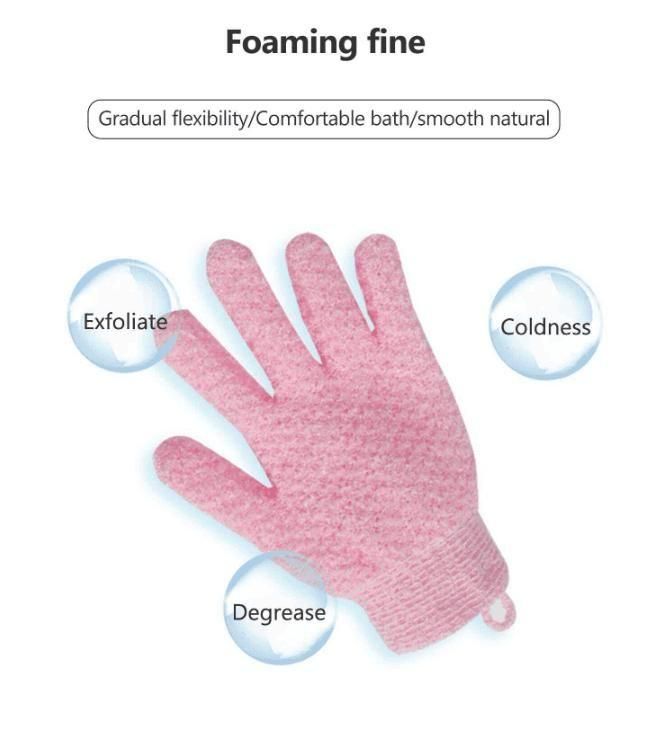 Five Figure Bath Gloves by 19378, soft and textured bath glove for gentle cleansing and exfoliation in the shower.