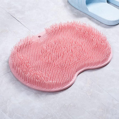 Silicone multiuse scrubber for bath and foot, body scrubber and brush, flexible and durable cleaning tool.