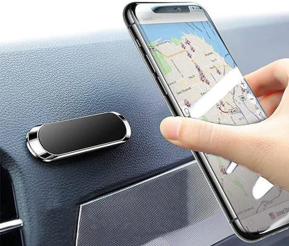Magnetic car phone holder dashboard stand with mini strip design, suitable for car brushes and dusters by 19378.