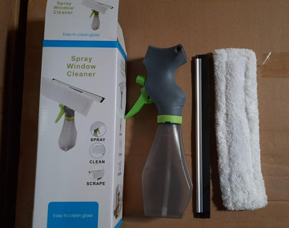 19378 3-in-1 glass cleaner spray with cleaning brush for windows, car windshields, and glass surfaces, featuring a versatile wiper brush.