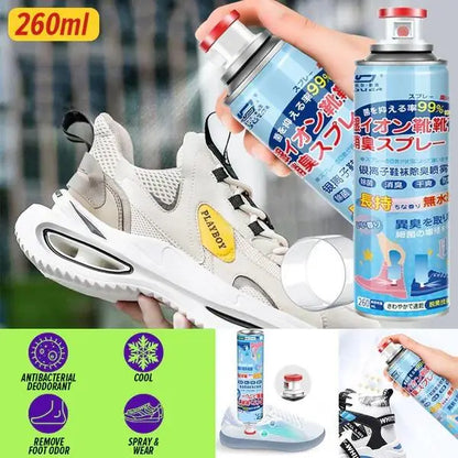 19378 Shoe Deodorant Spray 400gm in a spray bottle, designed to keep shoes fresh and odor-free.