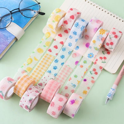 Pack of two 19378 crepe bandage finger tapes made from non-woven fabric with self-adhesive design for injury support.