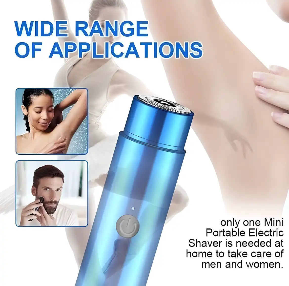 Mini portable electric shaver from 19378, compact grooming device with a sleek design, ideal for travel and quick grooming.