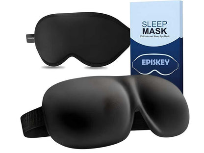 Soft fabric eye mask by 19378, designed for comfortable sleep and relaxation with a snug fit and gentle contour.