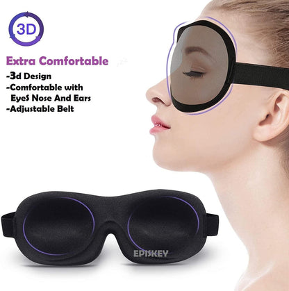 Soft fabric eye mask by 19378, designed for comfortable sleep and light blocking.