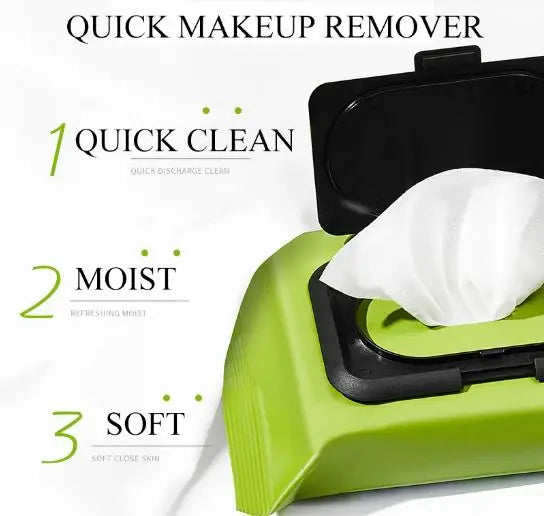 Avocado makeup remover wipes for eyes, 60 pcs, from 19378, shown with packaging and wipes ready for use.