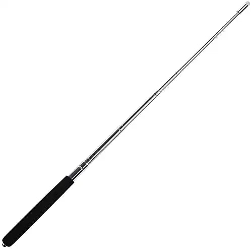 Extendable telescopic self-defense stick or hand pointer resembling a hockey stick, branded 19378, with a retractable design.