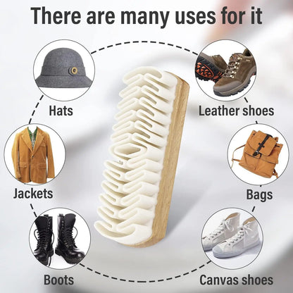 19378 2-in-1 Shoe Cleaning Brush from kitchen tool set, featuring dual cleaning surfaces for shoes and footwear.