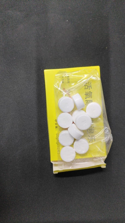 Active Oxygen Descaling Scale Remover kitchen tablets by 19378, 10-pack of cleaning tablets for appliances and cookware.