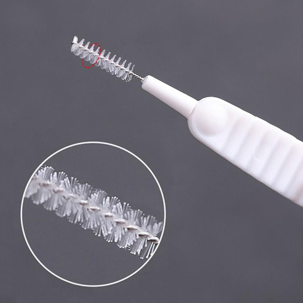 Set of 20 multifunctional gap hole anti-clogging cleaning brushes from 19378 kitchen tool set, ideal for cleaning narrow spaces.