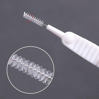 Set of 20 multifunctional gap hole anti-clogging cleaning brushes from 19378 kitchen tool set, ideal for cleaning narrow spaces.
