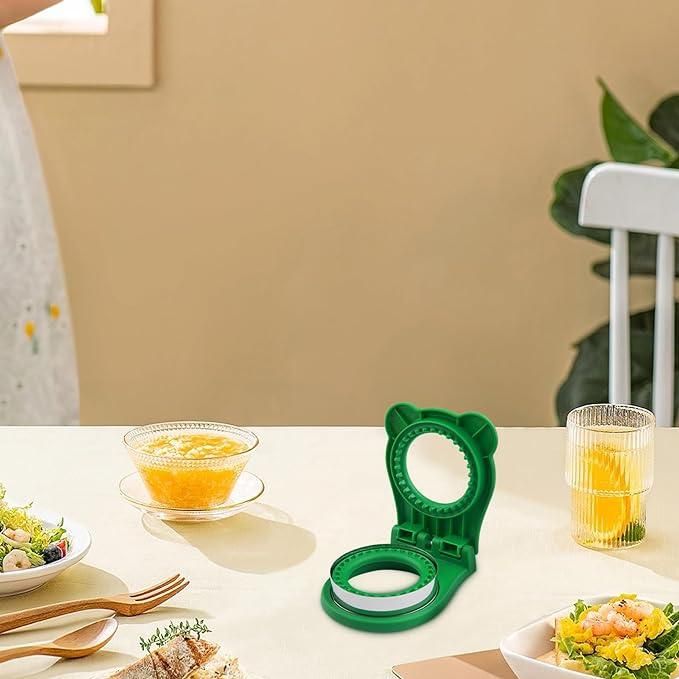 Sandwich cutter from 19378 kitchen tool set, designed to shape sandwiches with fun, easy-to-use stainless steel cutter.