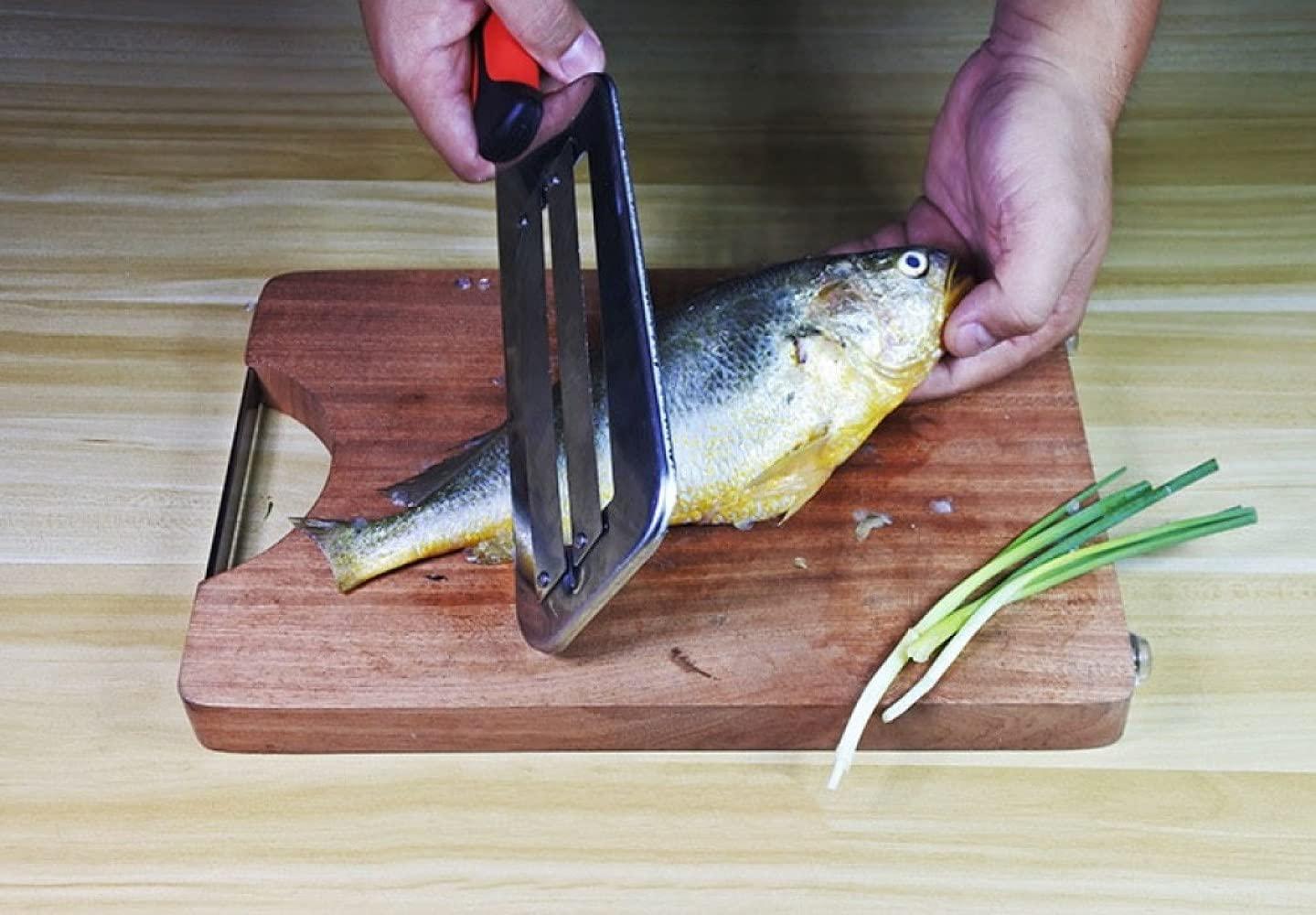 Double 2-slice blade slicing knife from 19378 kitchen tool set, ideal for precise food slicing and kitchen prep.