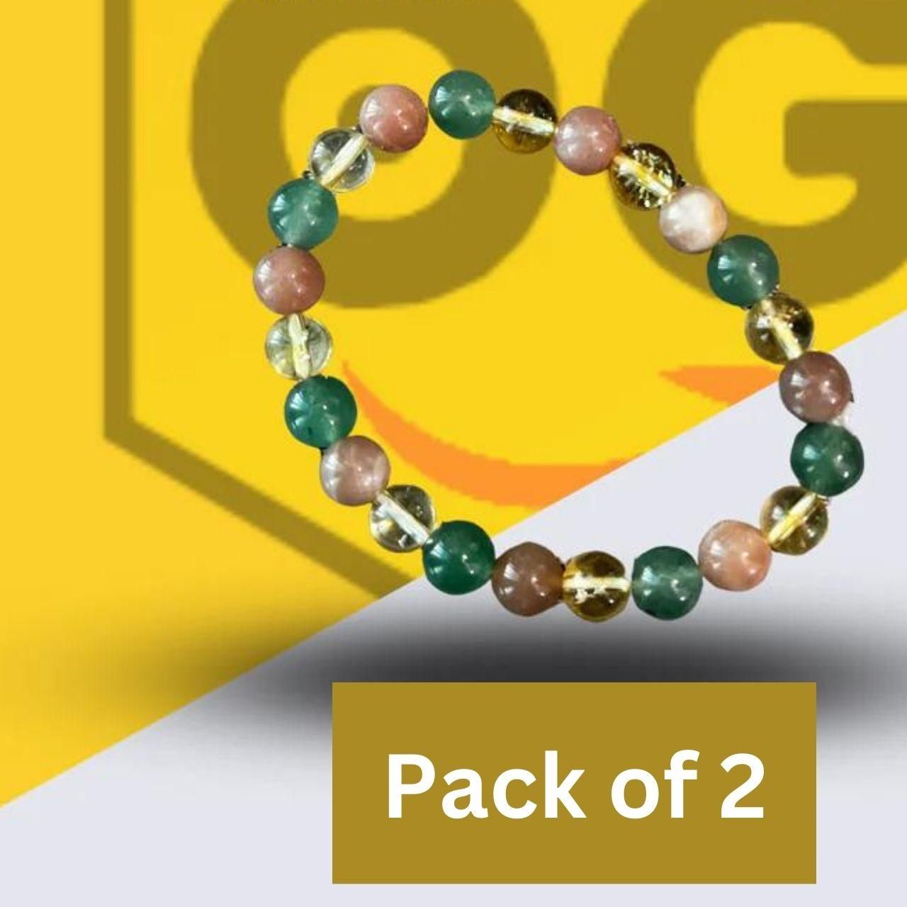 Pair of men's customised and energised bracelets from 19378, featuring unique designs in a pack of two.
