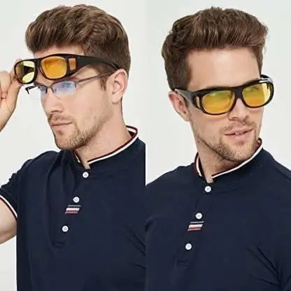 HD Vision Goggles men's polarized sunglasses with anti-glare lenses, stylish eyewear for men and women.