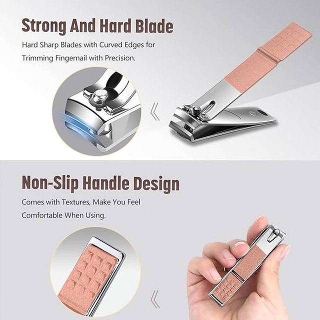 Hiwaga Manicure nail clipper, compact stainless steel nail clipper with curved cutting edges for precise nail trimming.