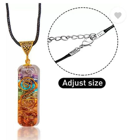 Titanium quartz stone pendant for pooja articles, featuring a sleek design and natural stone details.