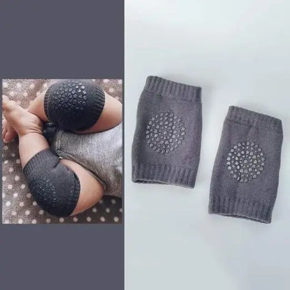 Two pairs of baby knee pads from 19378, soft roller sports knee pads designed for safety during crawling.