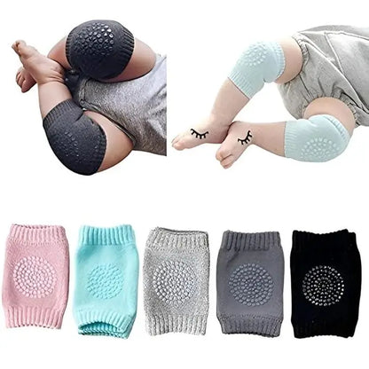 Two pairs of Baby Knee Pads from 19378, roller sports knee pads designed for safe crawling with padded, protective material.