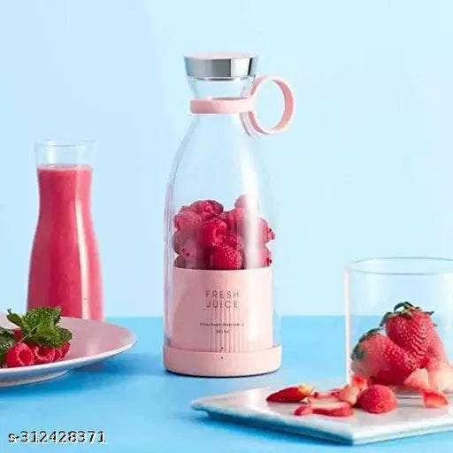 Wireless mini juicer bottle by 19381, compact electric blender for fresh juices, designed as a portable cycling water bottle.