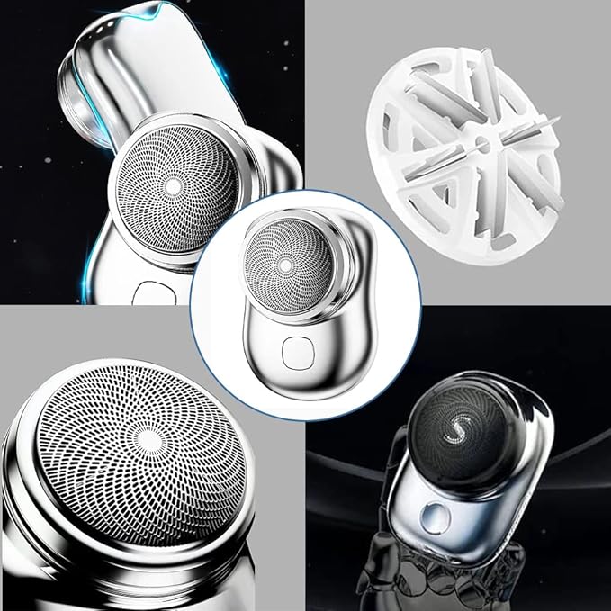 Mini-Shave portable electric shaver for men, nose and ear hair trimmer, 2023 upgraded mini electric razor from 19381.