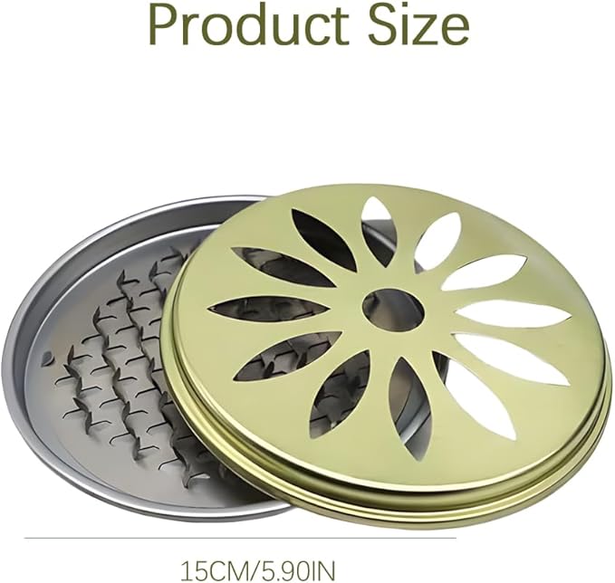 Portable stainless steel Zampire incense holder with anti-mosquito reel and incense holder for home, camping, and outdoor use.