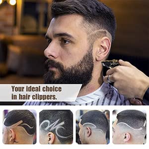 Multipurpose men's trimmer kit by 19970 with beard, body, pubic hair, ear, and nose trimming attachments for grooming.