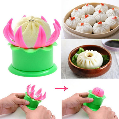 Wukusy 2602 steamed stuffed bun making mold, a kitchen tool with multiple compartments for shaping buns, shown in close-up.