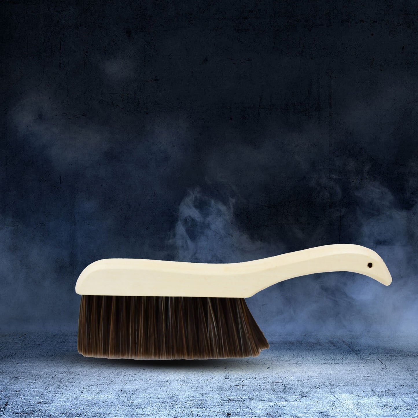 Wukusy dust cleaning brush with a wooden handle and soft bristles for effective dust removal from surfaces.