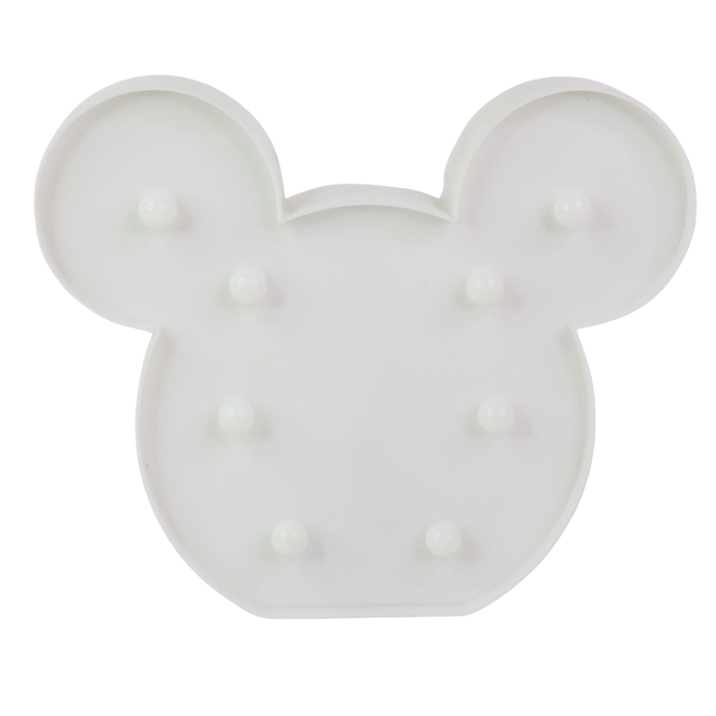 Wukusy Mickey-shaped LED decorative night light for home decor, with a bright, playful Mickey design in a cozy setting.