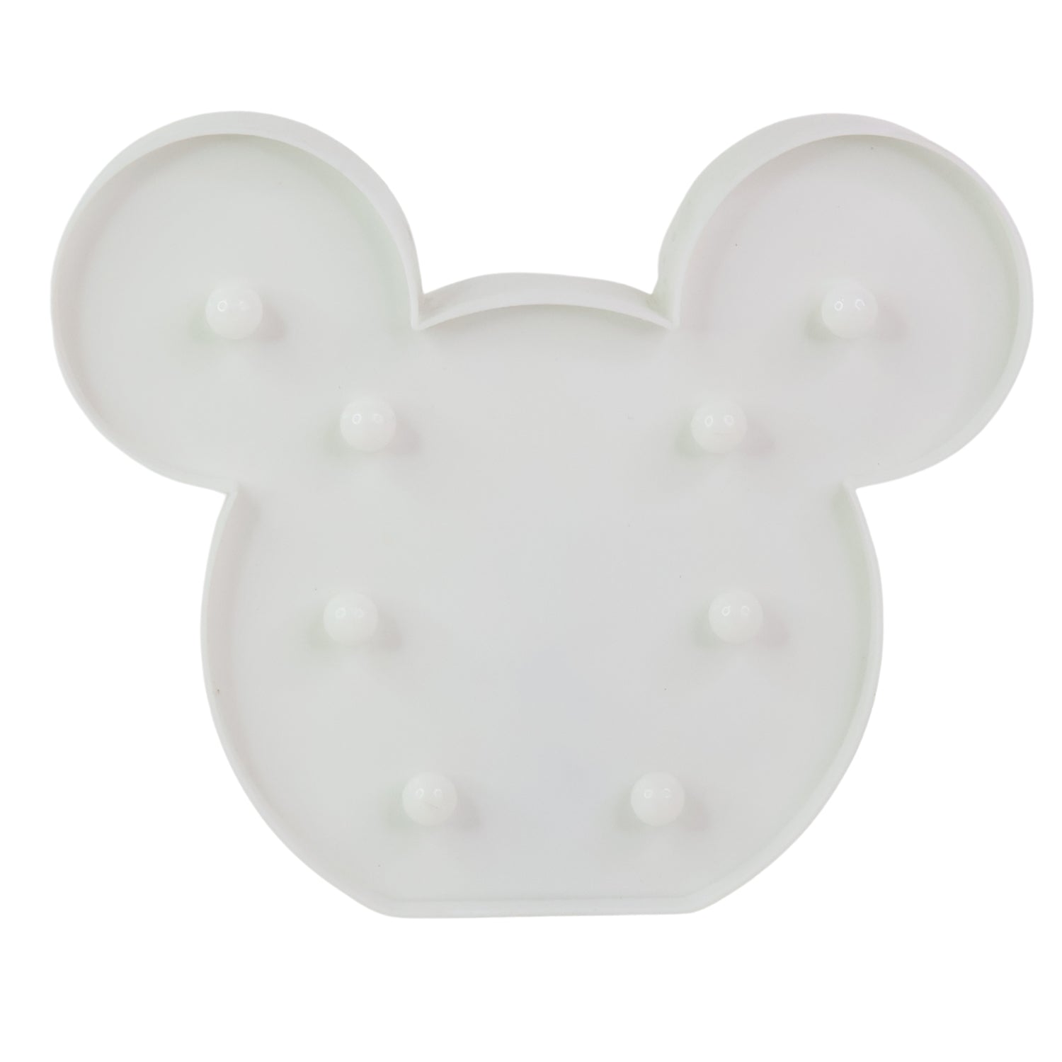 Wukusy Mickey-shaped LED decorative night light for home decor, with a bright, playful Mickey design in a cozy setting.
