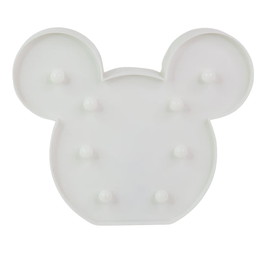 Wukusy Mickey-shaped LED decorative night light for home decor, with a bright, playful Mickey design in a cozy setting.