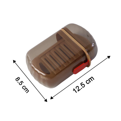 Wukusy premium plastic soap box with drain tray and protective cover for bathroom or kitchen use.