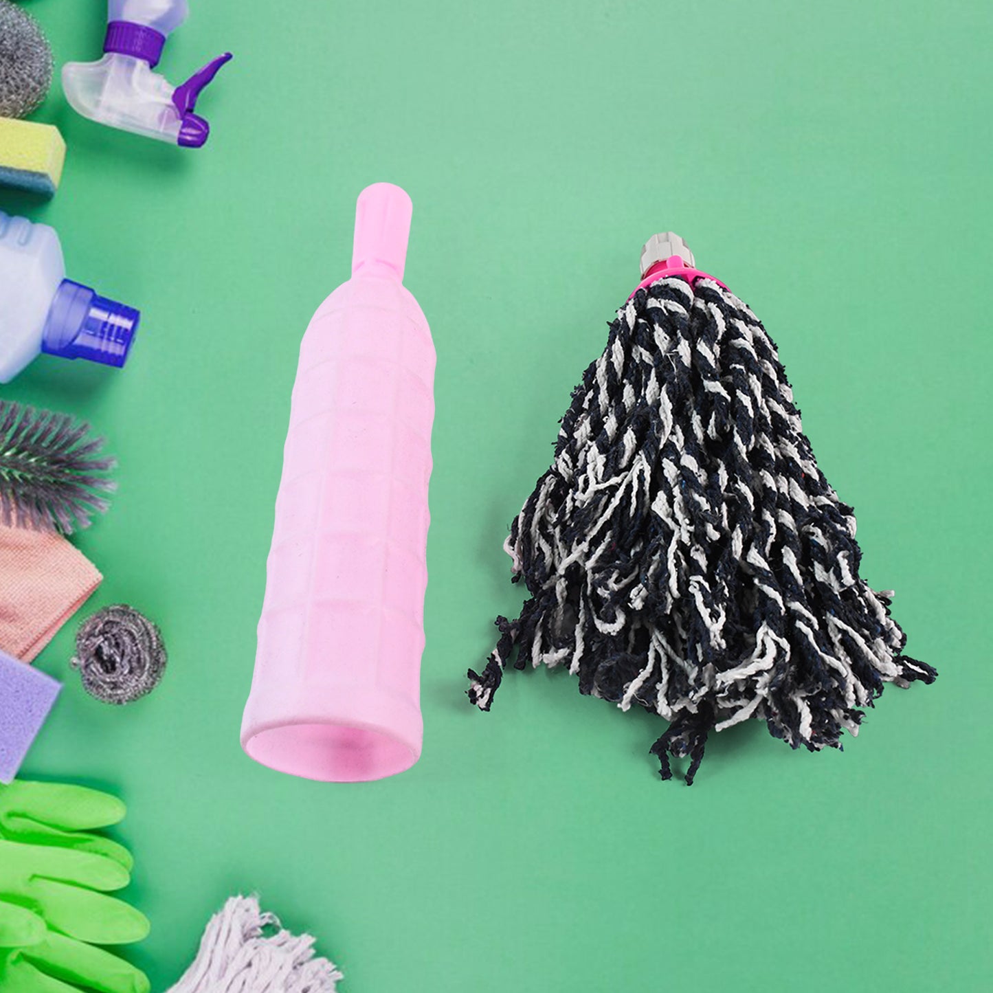 Wukusy heavy-duty floor cleaning bottle refill with durable plastic bottle for effective mopping and cleaning tasks.