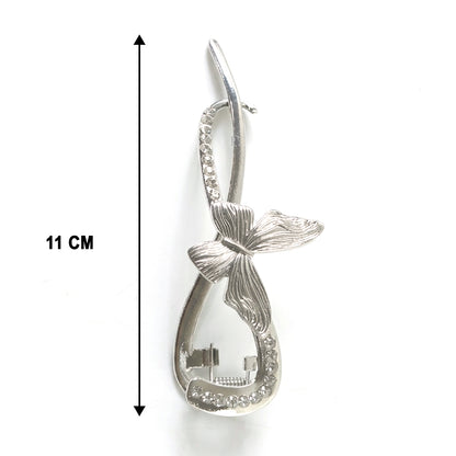 Wukusy luxury butterfly design hair clip in mixed colors, stylish accessory for hair styling and decoration.