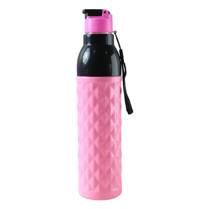 Wukusy 1000ml plastic water bottle with leakproof design and diamond pattern, eco-friendly and durable for daily hydration.
