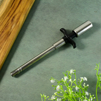 Wukusy Apex stainless steel kitchen gas stove lighter with ergonomic handle and ignition button for easy lighting of gas stoves.