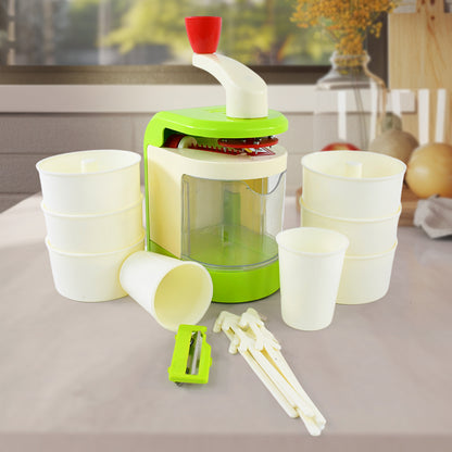 Wukusy Ritu Multi-function Spiral Potato Twister Snack Maker Machine with stainless steel components and handle for easy operation